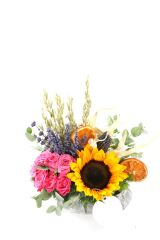 Pink & Summer Sunflower